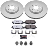 Power Stop 12-14 Honda Ridgeline Front Z36 Coated Truck & Tow Brake Kit