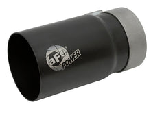 Load image into Gallery viewer, aFe MACH Force-Xp Universal Exhaust Tip 3-1/2 IN Inlet x 4 IN Outlet x 7 IN L Black Right Side Exit