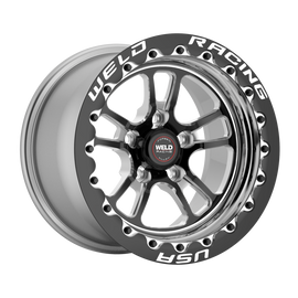 Weld S70 RT-S 15x11in / 5x115 BP / 6.5in. BS - Black Center - Polished Shell Wheel