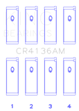 King Engine Bearings 91-02 Nissan SR20DE L4 DOHC 16 Valves  (Size +0.50) Rod Bearing Set