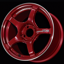 Load image into Gallery viewer, Advan TC4 16x7.5 / +35 Offset / 4x100 / 63mm Bore / Racing Candy Red and Ring