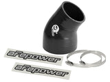 aFe Magnum FORCE Intake Coupling Kit (3 IN ID to 2-1/4 IN ID x 35 Deg.) Elbow Coupler - Black