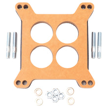 Load image into Gallery viewer, Edelbrock Spacer Carburetor 1/2In Wood Fiber Laminate Four-Hole