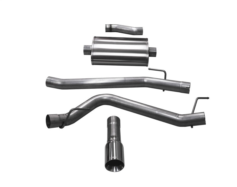 Corsa 2020-2025 Jeep Gladiator JT 3.6L Single Side Exit Cat-Back Exhaust w/ Single 4in Polished Tip