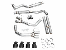 Load image into Gallery viewer, AWE 2024 Ford Mustang GT Fastback S650 RWD Track Edition Catback Exhaust w/ Quad Diamond Black Tips