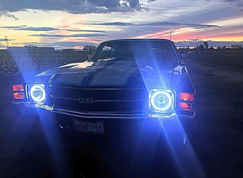 Oracle Pre-Installed Lights 7 IN. Sealed Beam - White Halo NO RETURNS