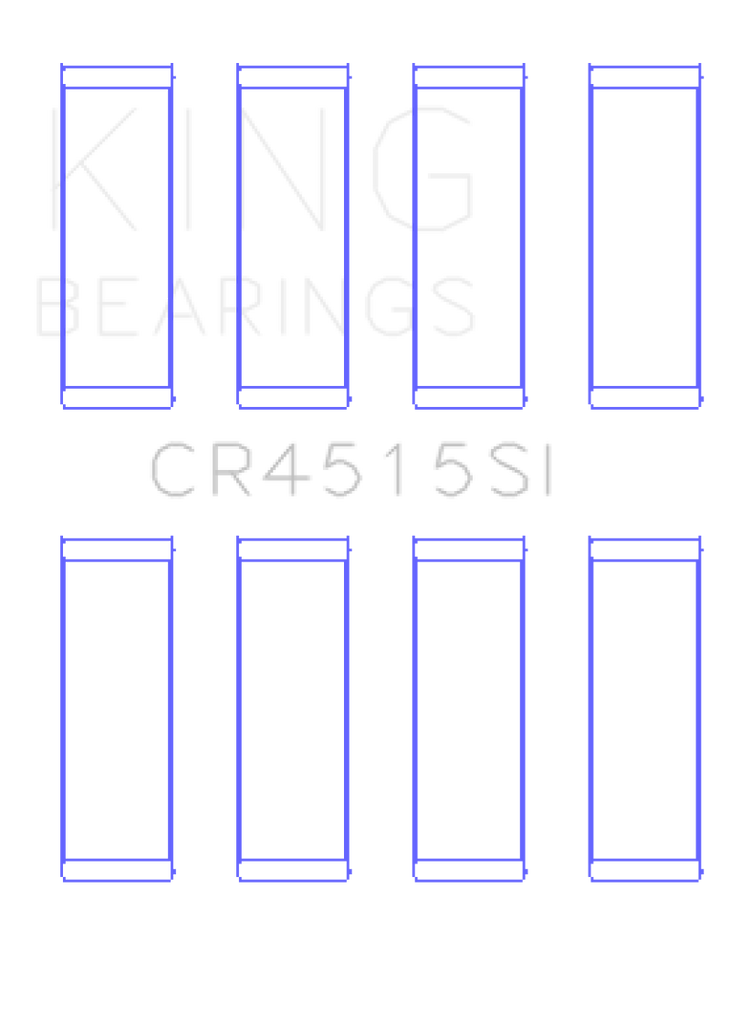 King Engine Bearings Ford/Mazda 2.0L Duratec (Size STD) Silicon Bi-Metal Aluminum Rod Bearing Set