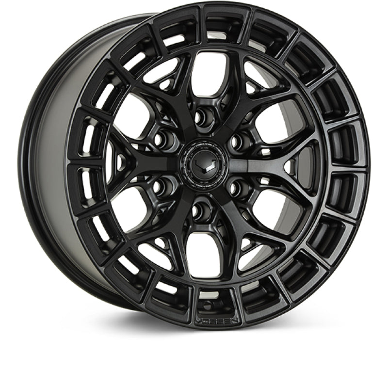 Vossen HFX-6 20x10 - 6x139.7 - ET-18 - Super Deep - 106.1 - Satin Black Wheel