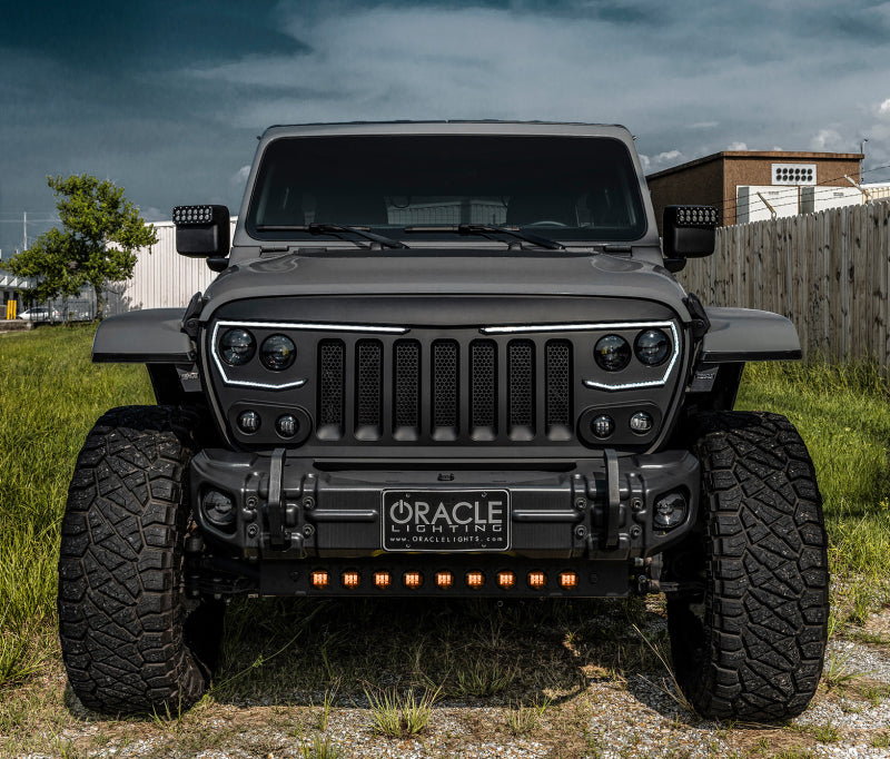 ORACLE Lighting 18-22 Jeep Wrangler JL Skid Plate w/ Integr LED Emitters - Amber NO RETURNS