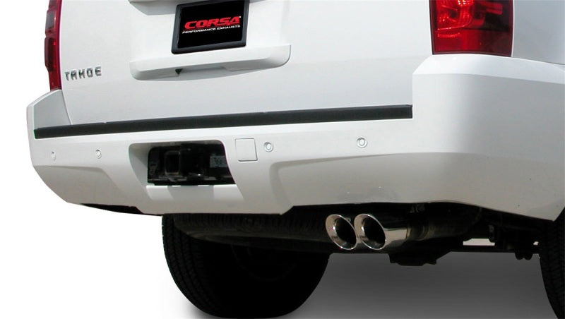 Corsa 2007-2008 Chevrolet Tahoe 5.3L V8 Polished Sport Cat-Back Exhaust