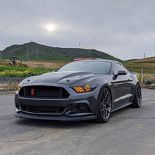 Load image into Gallery viewer, Oracle 15-17 Ford Mustang Dynamic RGB+A Pre-Assembled Headlights - Black Edition - NO RETURNS