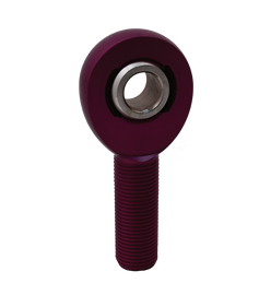 QA1 A Series Endura Rod End - Male/Left Hand - .5in Bore x 5/8-18 - Purple Aluminum