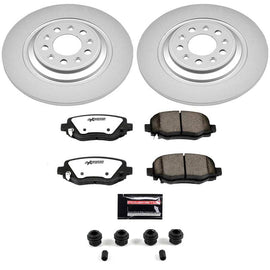 Power Stop 14-23 Jeep Cherokee Rear Z36 Coated Truck & Tow Brake Kit