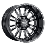 Weld Slingblade 20x10 / 8x180 / 4.75 BS / 124.3 HB - Gloss Black Milled - Non-BL Wheel