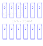 King Engine Bearings Mitsubishi 6G74 3000GT/Dodge Stealth (Size 0.75) Performance Rod Bearing Set