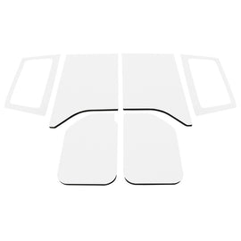 DEI 11-18 Jeep Wrangler JK 2-Door Boom Mat Complete Headliner Kit - 6 Piece - White