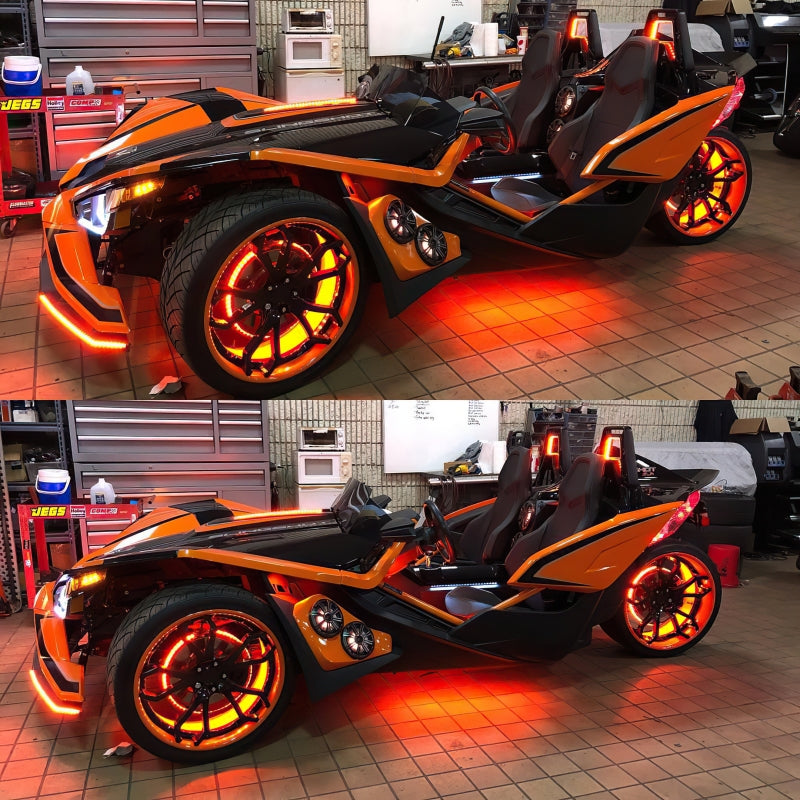 Oracle LED Illuminated Wheel Rings - ColorSHIFT No Remote - ColorSHIFT No Remote NO RETURNS