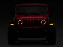 Load image into Gallery viewer, Raxiom 18-22 Jeep Wrangler JL/JT Axial 9-Inch LED Headlights w/RGB Halo- Blk Housing (Clear Lens)