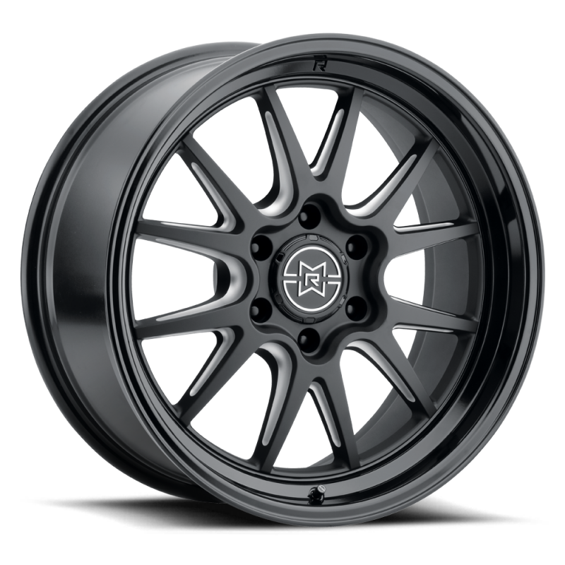 Method Raised MR802 22x12 / 8x180 BP / -40mm Offset / 124.1mm Bore - Double Black Milled Wheel