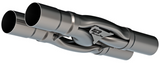 Borla SwitchFire X-pipe 2.5I.D.  INLETS 2.5in. O.D. OUTLETS Un-Notched