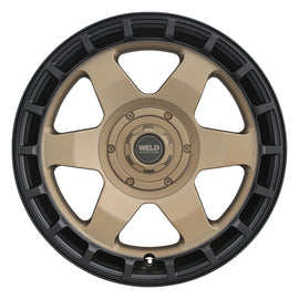 Weld Off-Road Ridge 20x9 - 5x127 / 5x139.7 BP - ET0 - 87.1mm CB - Satin Bronze Wheel (Black Ring)