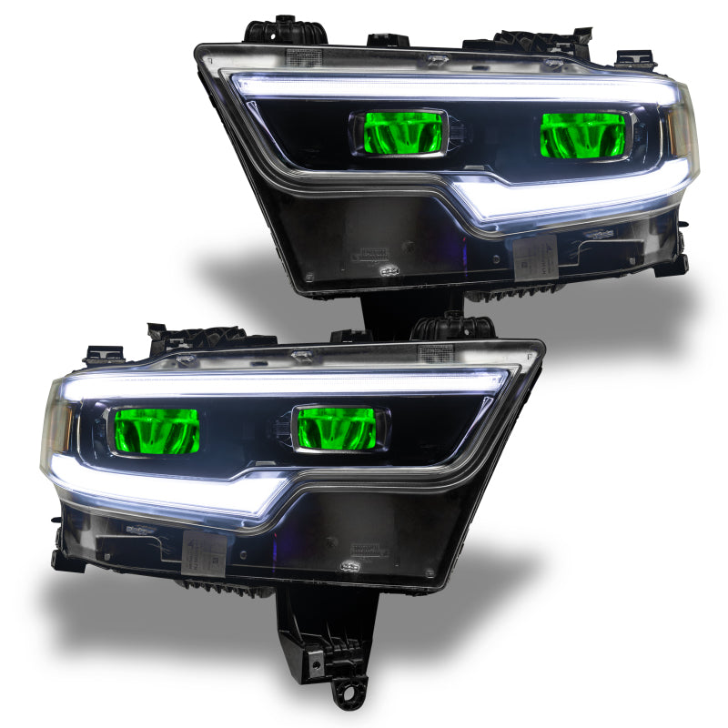 Oracle 19-21 RAM 1500 RGB Headlight Demon Eye Kit - LED Projector - w/o Controller NO RETURNS