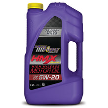 Load image into Gallery viewer, Royal Purple HMX Premium Synthetic High Mileage 5W20 Motor Oil - 5 Quart