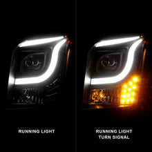 Load image into Gallery viewer, Anzo 15-17 GMC Yukon/Yukon XL Projector Headlights Black Housing/Clear Lens (w/ Light Bars)