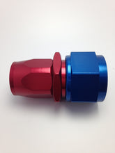 Load image into Gallery viewer, Fragola -8AN Fem. Nut x -6AN Hose Reducing Hose End - Blue/Red