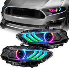 Load image into Gallery viewer, Oracle Lighting 18-23 Ford Mustang Dynamic ColorSHIFT LED Headlights - Black Series NO RETURNS