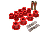 Energy Suspension 80-96 Ford Bronco / F150 / F250 / F350 Red Rear 4WD Frame Shackle Bushings Set