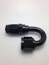 Load image into Gallery viewer, Fragola -10AN Fem x -8AN Hose 180 Degree Reducing Hose End - Blue/Red