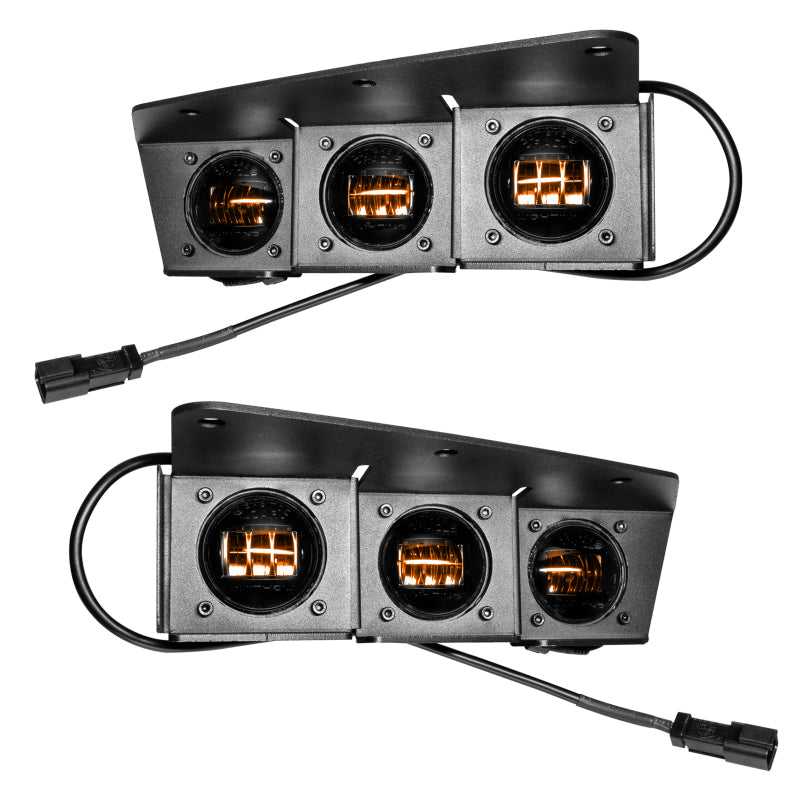 Oracle High 21-22 Ford Bronco Triple LED Fog Light kit for Steel Bumper NO RETURNS