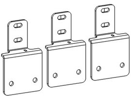 Go Rhino 05-26 Nissan Frontier (4dr) Dominator Xtreme Side Step Mounting Brackets - Tex. Blk
