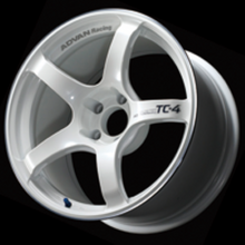 Load image into Gallery viewer, Advan TC4 17x7.5 +43 5-112 Racing White Metallic &amp; Ring Wheel