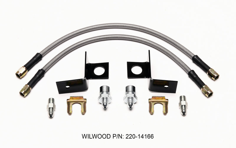 Wilwood Flexline Kit 14 inch -3 M10-1.00 IF 1/8 NPT Straight