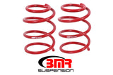 BMR 05-14 S197 Mustang GT Front Handling Version Lowering Springs - Red