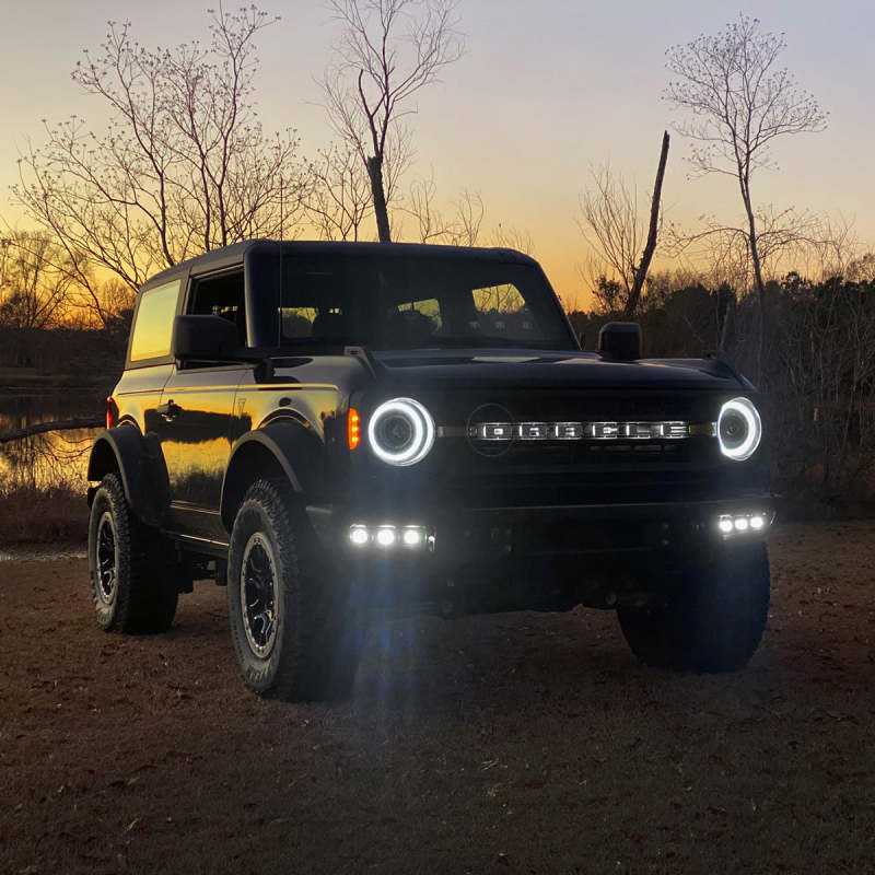 ORACLE Lighting 21-22 Ford Bronco Triple LED Fog Light Kit for Steel Bumper - White NO RETURNS