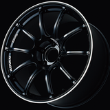 Advan RZII 15x7.0 / +30 Offset / 4x100 / 63mm Bore / Racing Gloss Black and Ring
