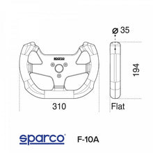 Load image into Gallery viewer, Sparco F10A Suede Black Steering Wheel