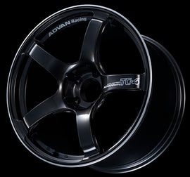 Advan TC4 15x7.0 +30 4x100 Black Gunmetallic and Ring Wheel