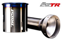 Load image into Gallery viewer, GReddy Titanium Trust PE-TR Tip L 110MM x 115MM - Titanium Burnt Finish