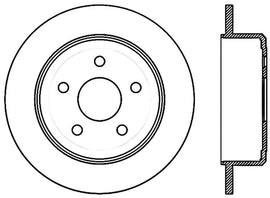 StopTech 07-18 Jeep Wrangler Cryo Slotted Rear Right Sport Brake Rotor