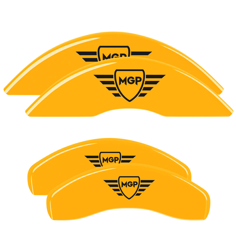MGP 4 Caliper Covers Engraved Front & Rear MGP Yellow Finish Black Characters 2004 Honda CR-V