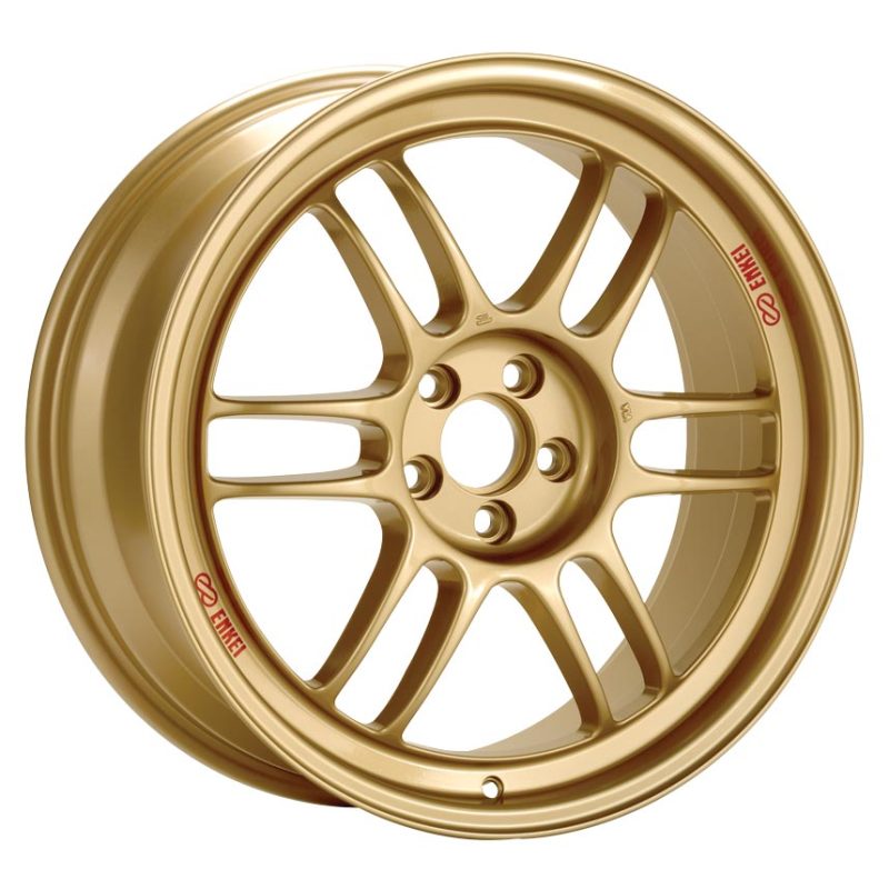 Enkei RPF1 17x9 5x114.3 45mm Offset 73mm Bore Gold Wheel  RX8