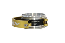 Load image into Gallery viewer, GReddy 3.5 Inch Gold Anodized Aluminum Boost Tube Clamp Set