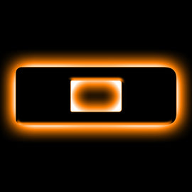 ORACLE Lighting Universal Illuminated LED Letter Badges - Matte Black Surface Finish - D NO RETURNS