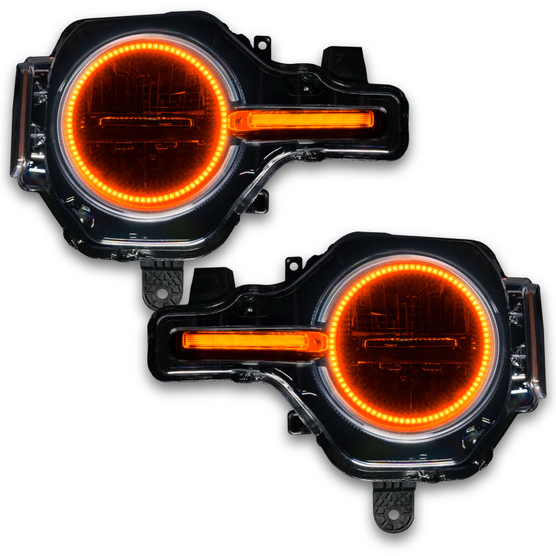 Oracle 21-22 Ford Bronco Headlight Halo Kit w/DRL Bar - Base Headlights -w/RF Controller NO RETURNS