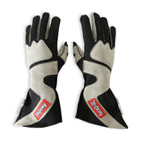 RaceQuip SFI-5 Gray/Black XL Outseam Angle Cut Glove