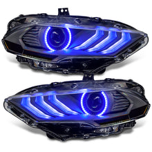 Load image into Gallery viewer, Oracle Lighting 18-23 Ford Mustang Dynamic ColorSHIFT LED Headlights - Black Series NO RETURNS
